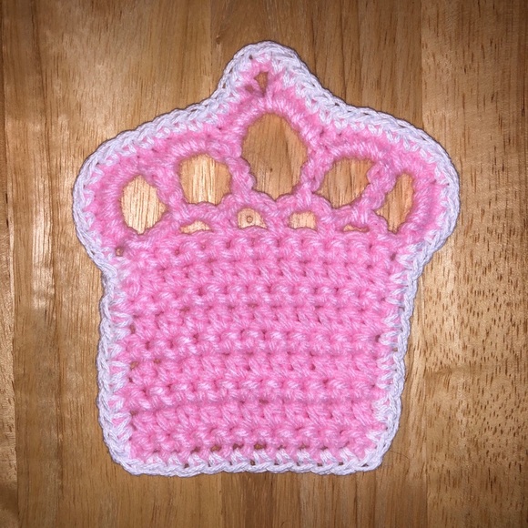 NEW Crochet Crown Coasters (4 pack) - Picture 6 of 6